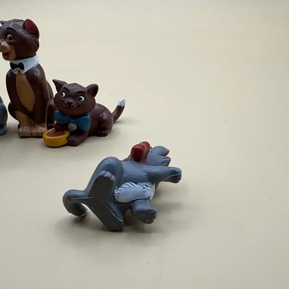 RARE ARISTOCATS Disney figurines Spain 1980s Lot Family Collectible